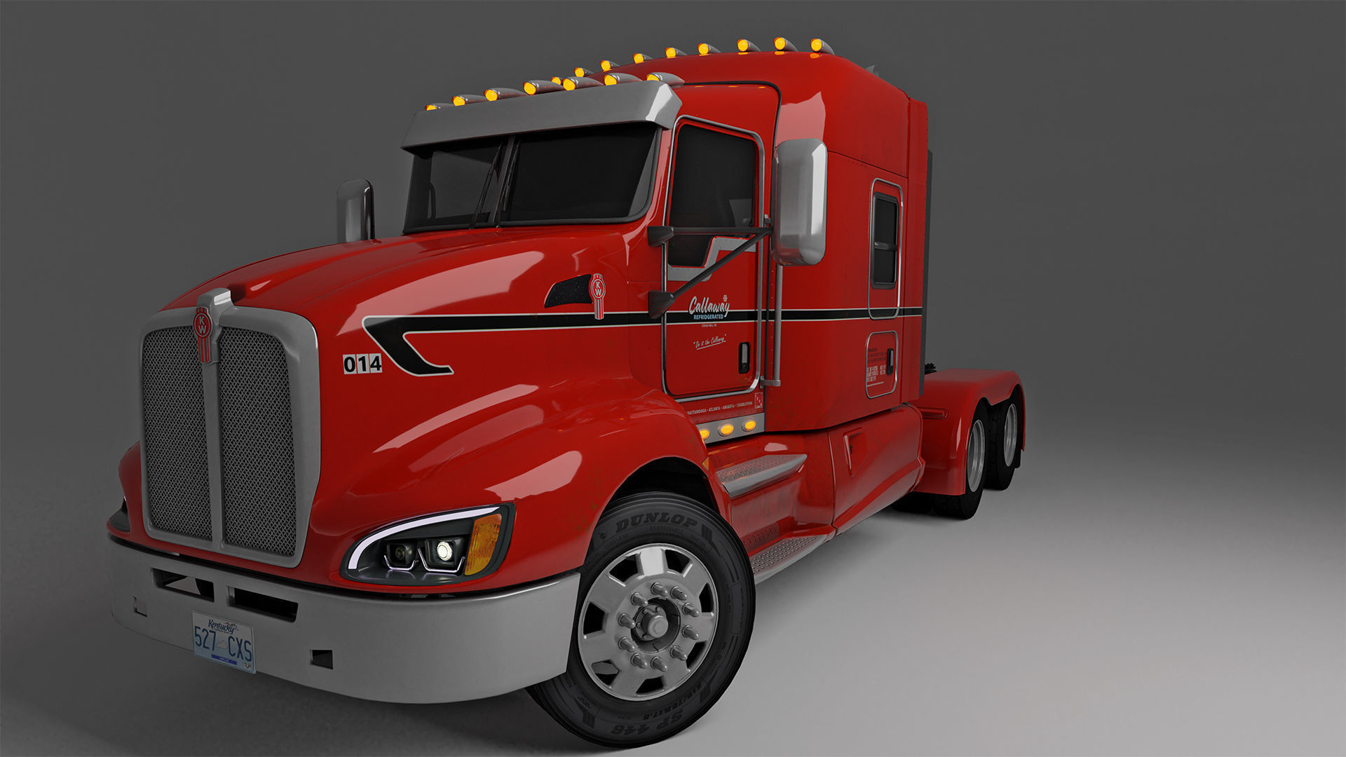 Kenworth T660 Semi Truck 3D model_20