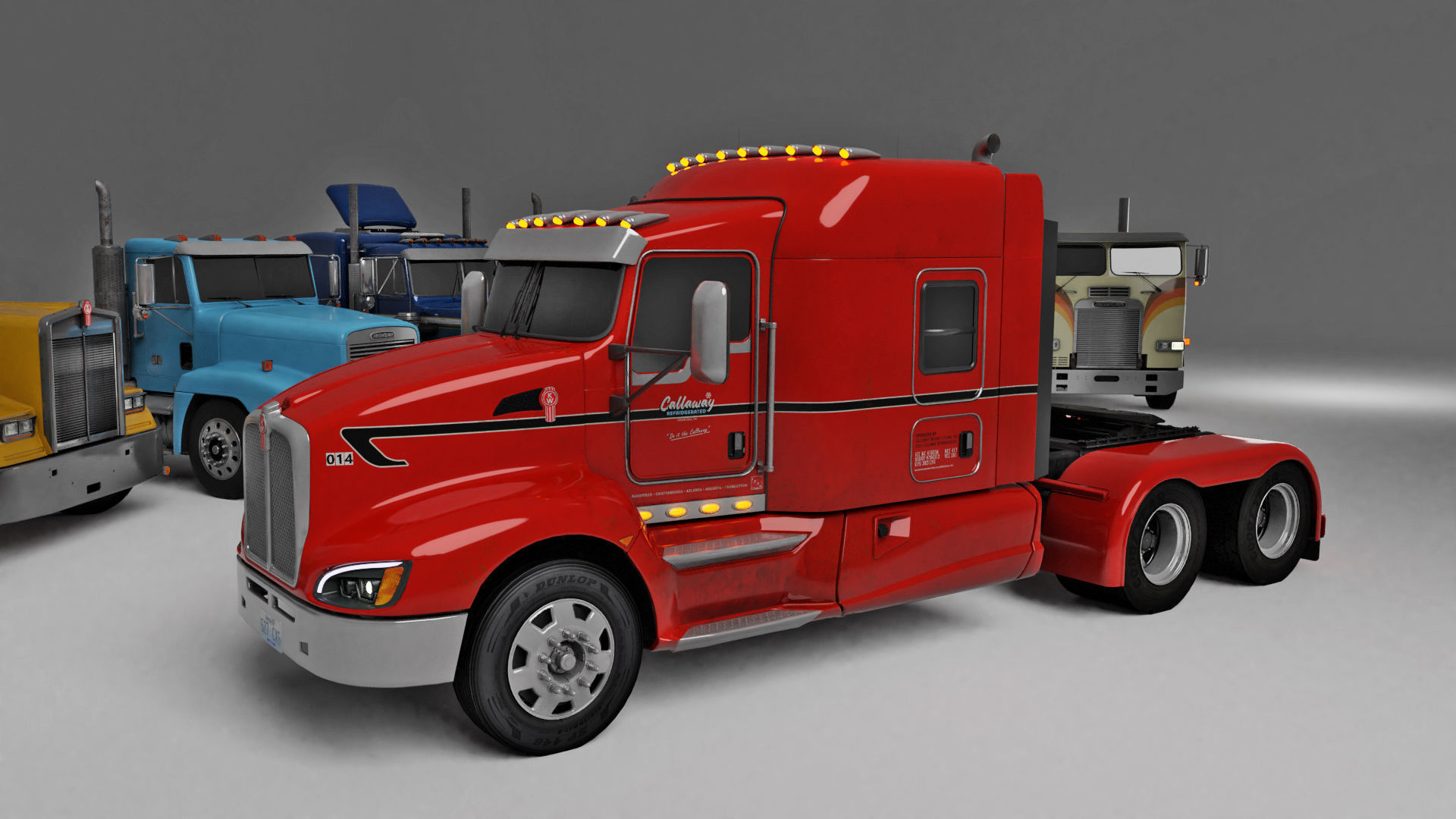Kenworth T660 Semi Truck 3D model_8