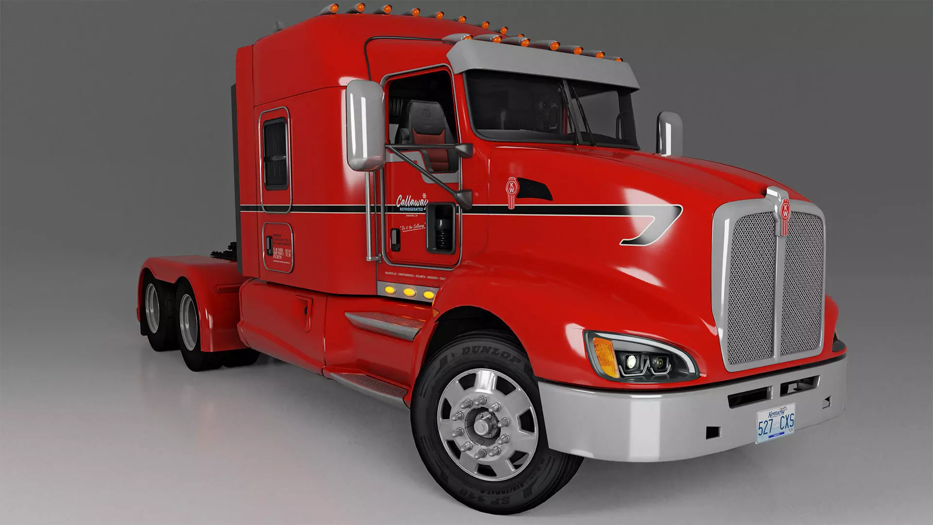 Kenworth T660 Semi Truck 3D model_0