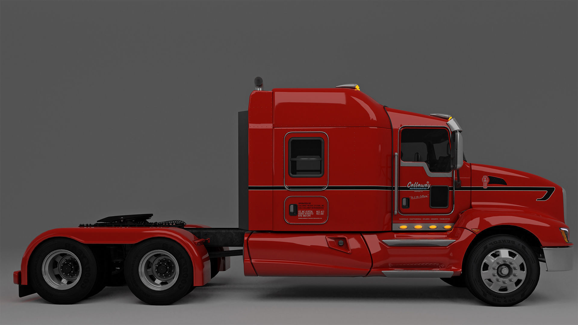 Kenworth T660 Semi Truck 3D model_11