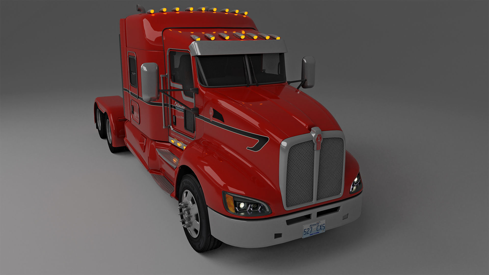 Kenworth T660 Semi Truck 3D model_6