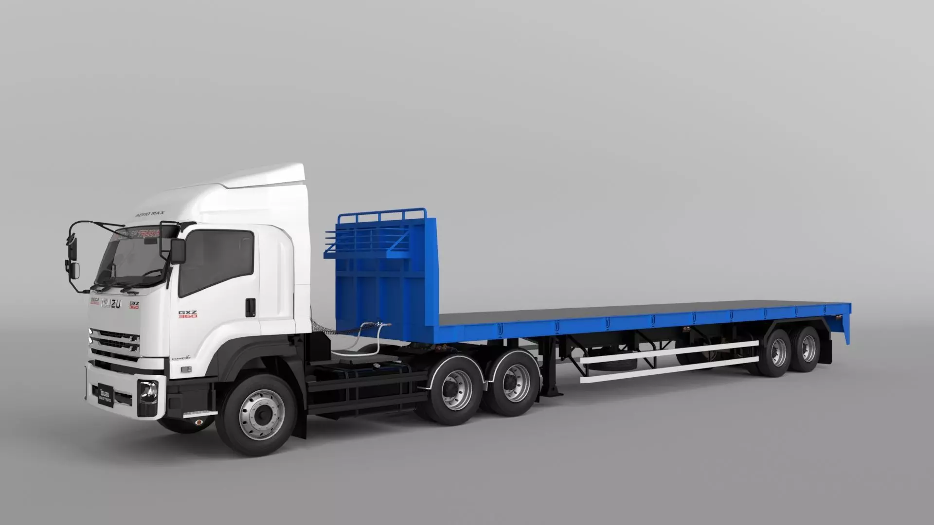 ISUZU DECA GXZ 360 10 wheel tractor 3D model