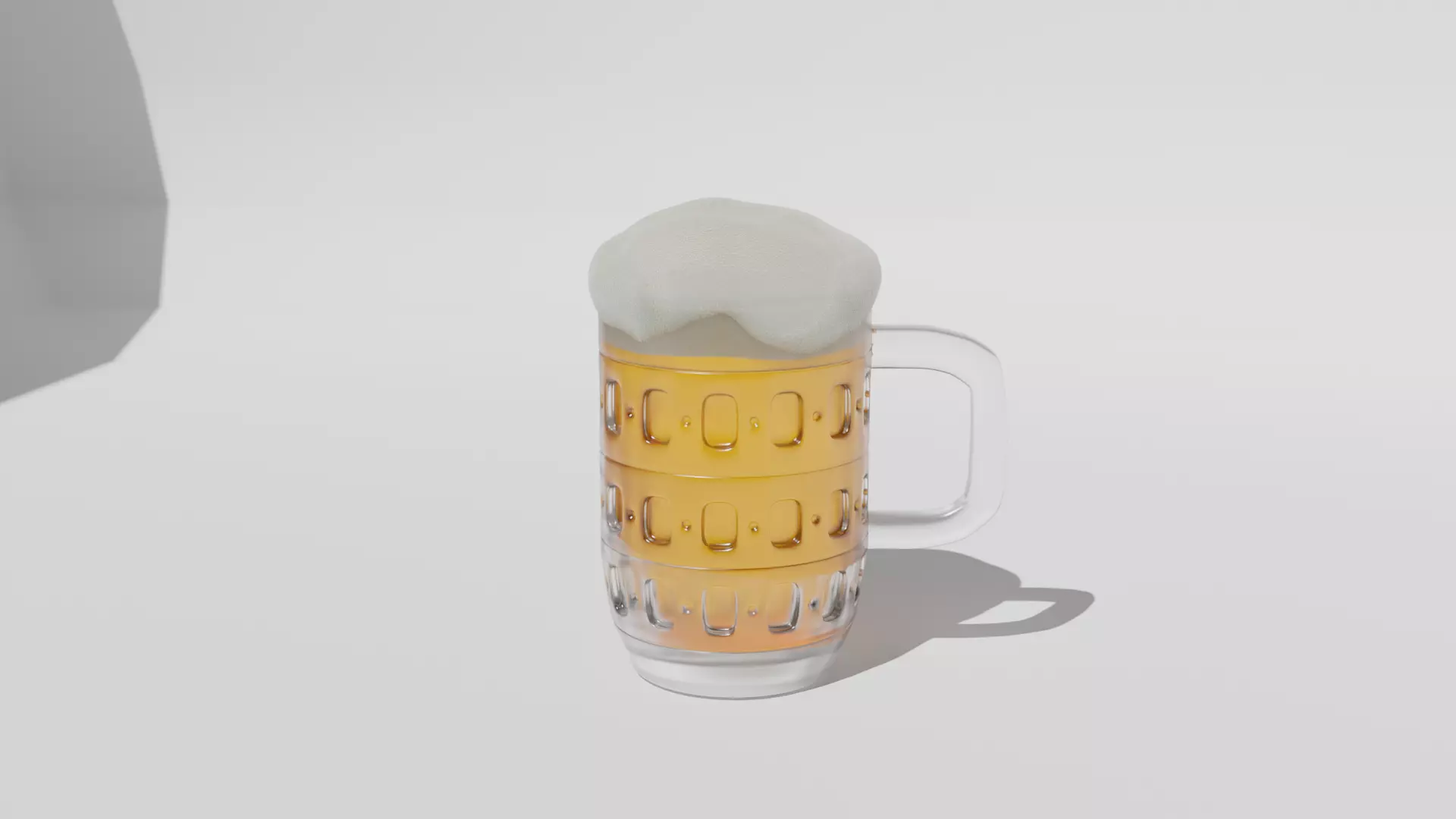 Glass of beer model Free 3D model_0