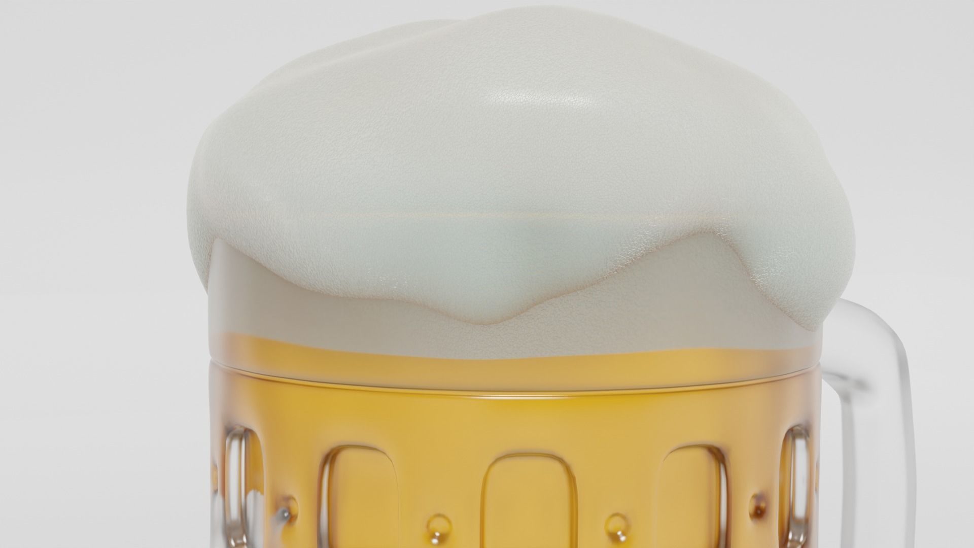 Glass of beer model Free 3D model_2