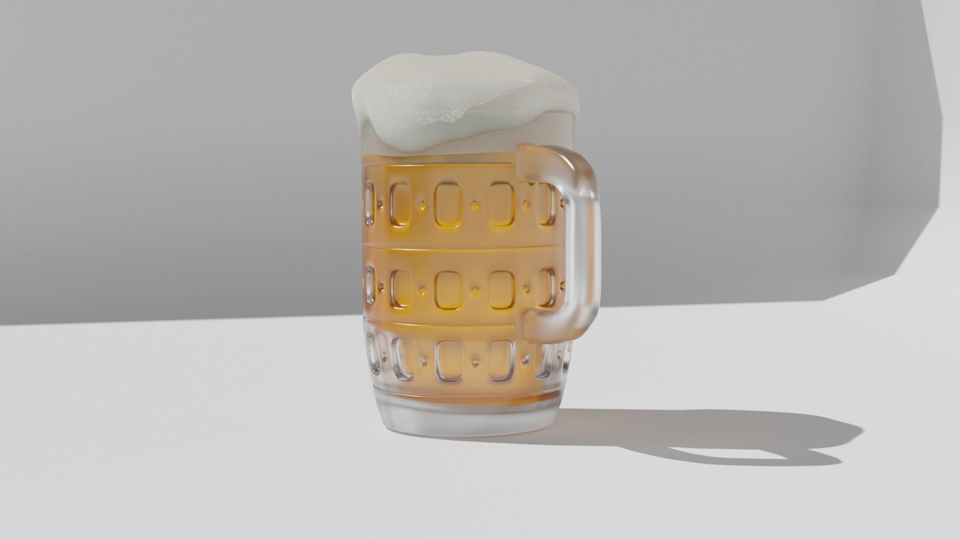 Glass of beer model Free 3D model_3