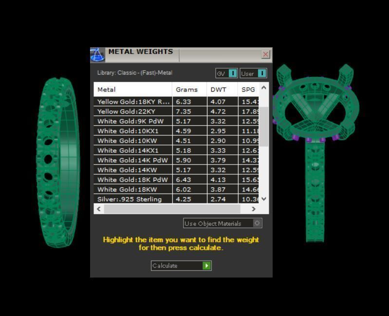 Gold ring 3D print model_3