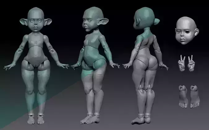 3d BJD doll - Polli 30 cm