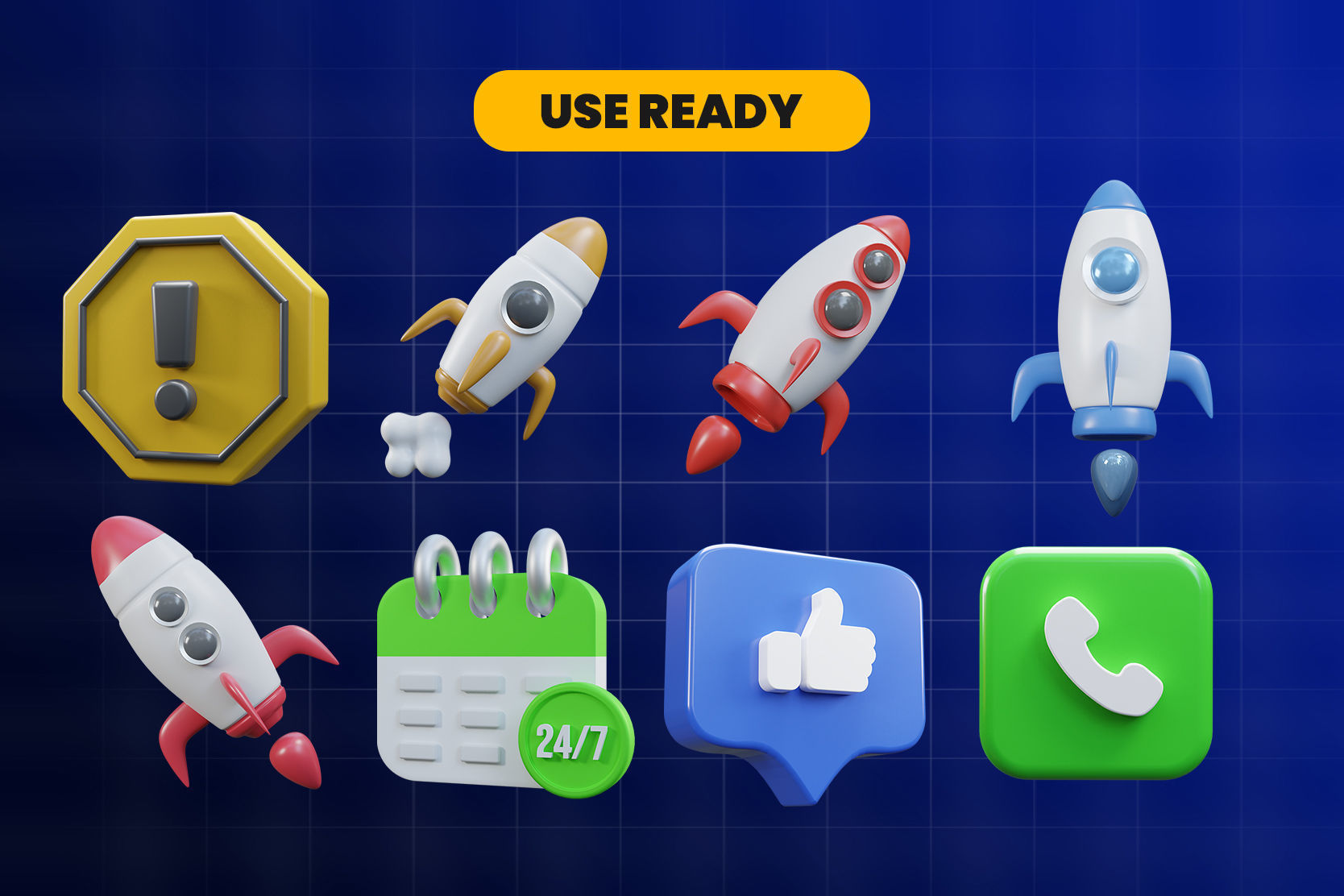 Social Media 3d Illustration Icon Pack 3D model_3