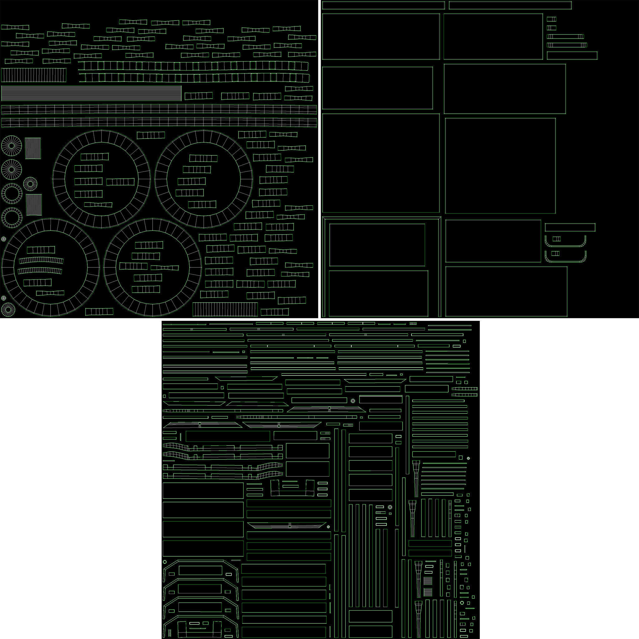 Vintage wheelbarrow counter with vegetables and fruits 3D model_19