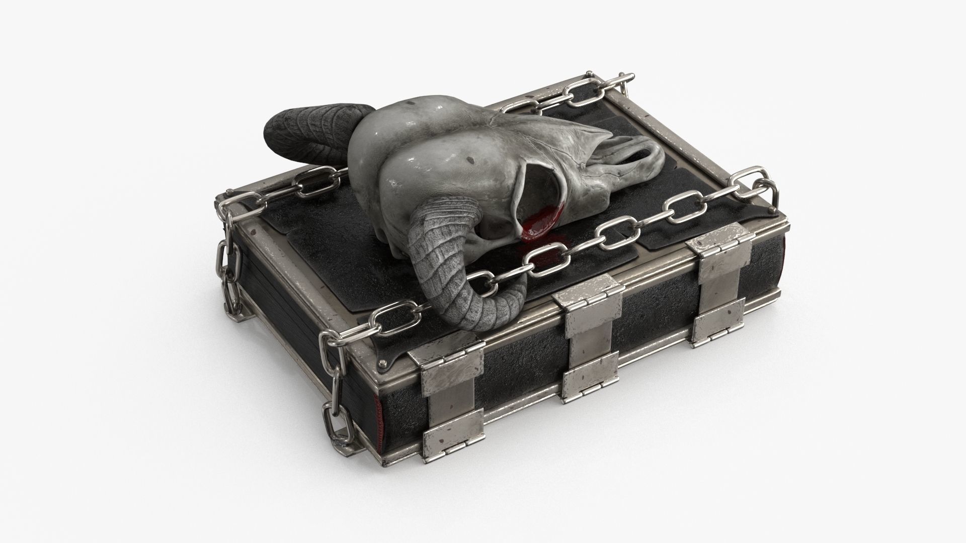 Magic Book Low-poly 3D model_14