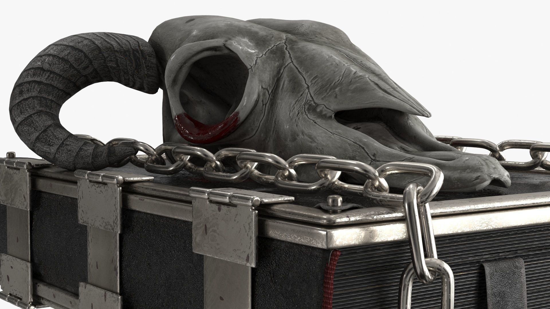 Magic Book Low-poly 3D model_6