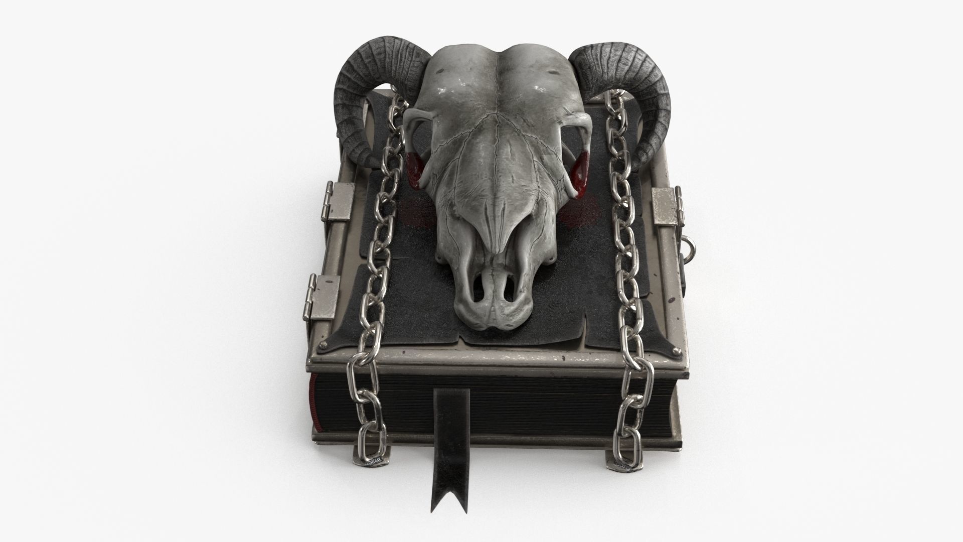 Magic Book Low-poly 3D model_9