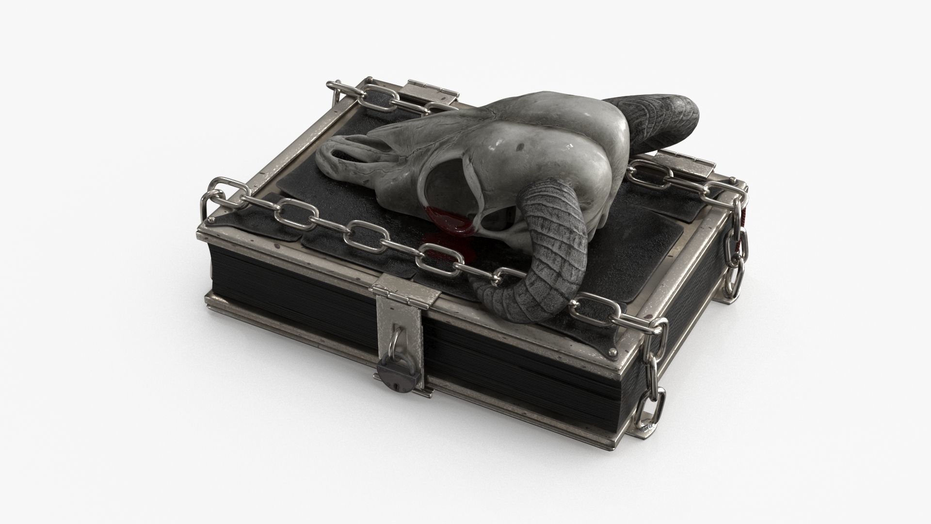 Magic Book Low-poly 3D model_11