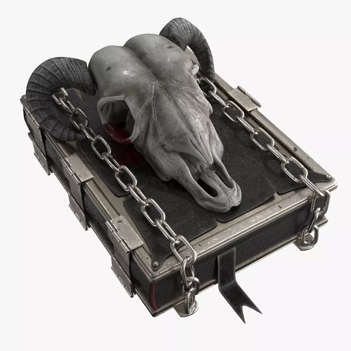 Magic Book Low-poly 3D model_0