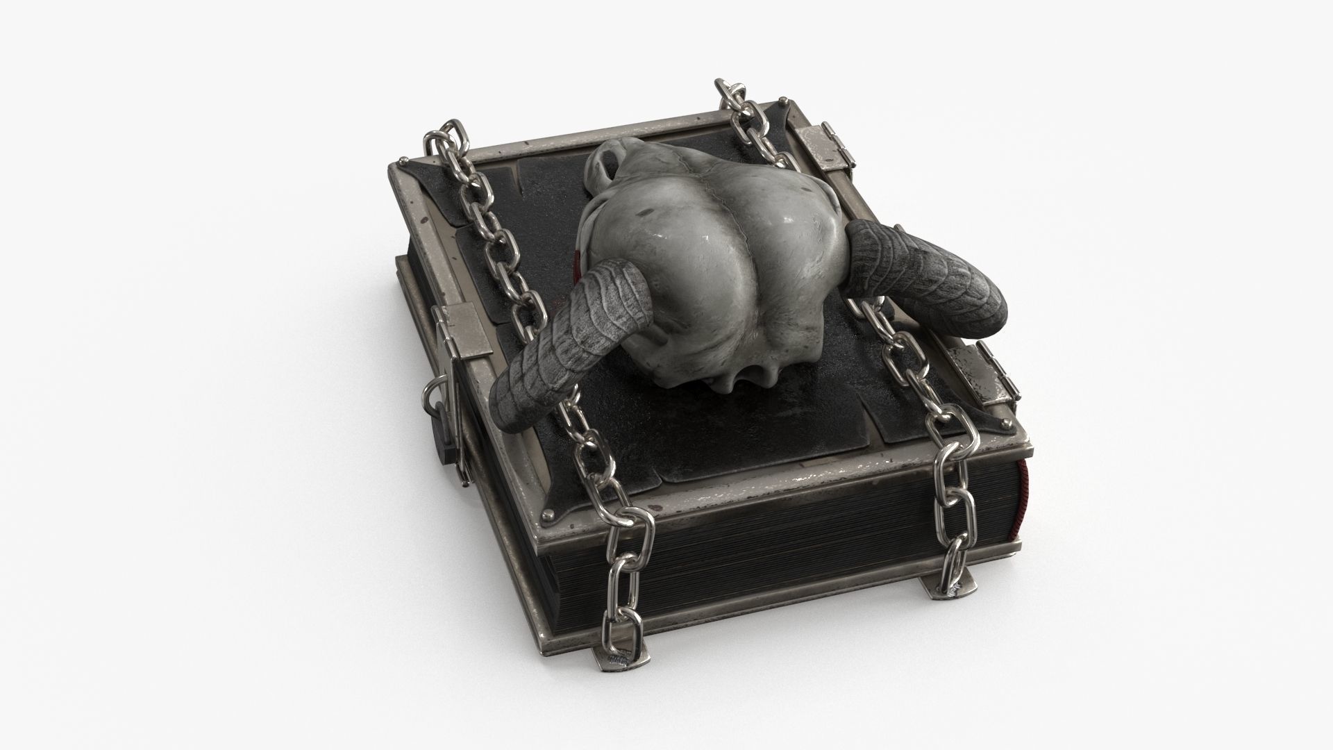 Magic Book Low-poly 3D model_12