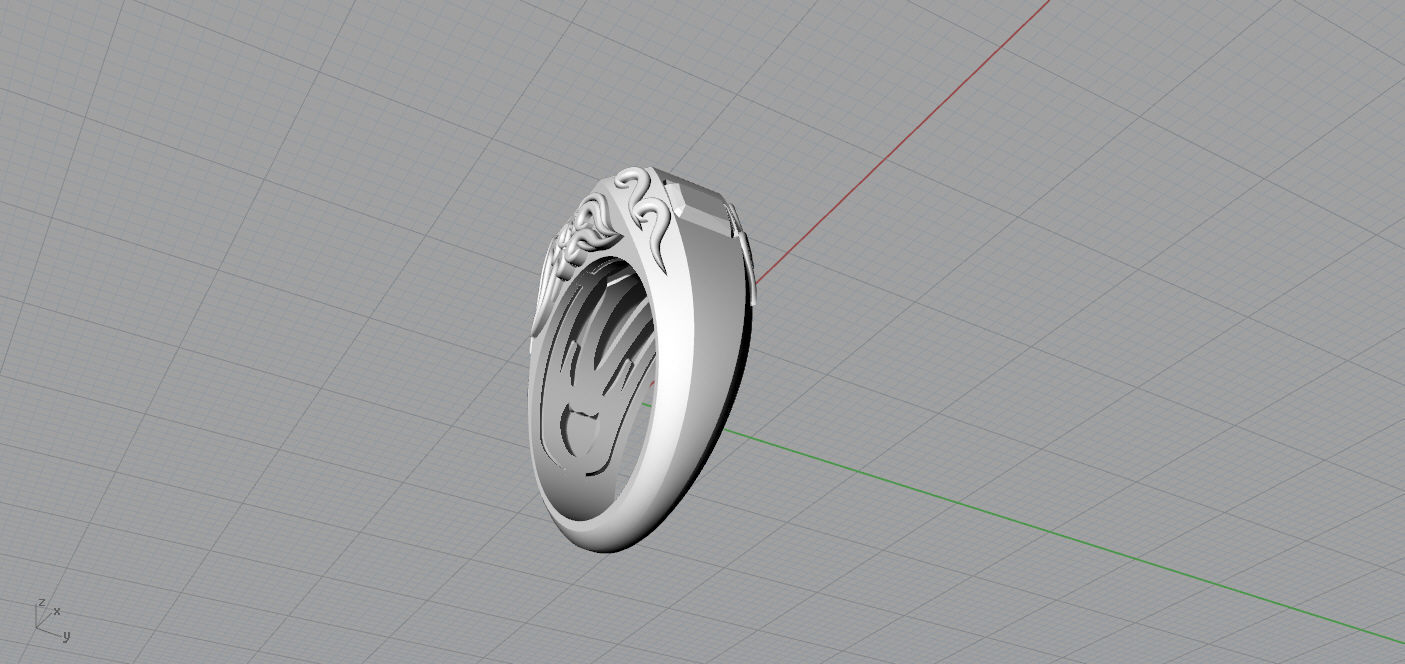 Man ring 3D print model_9
