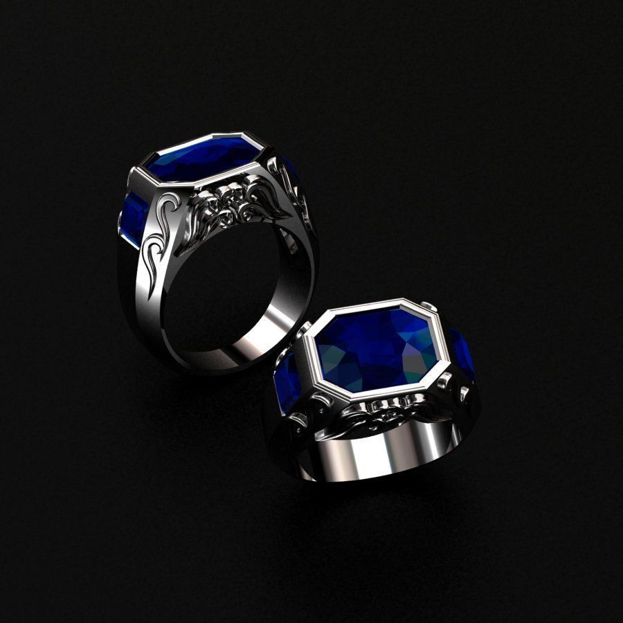 Man ring 3D print model_1