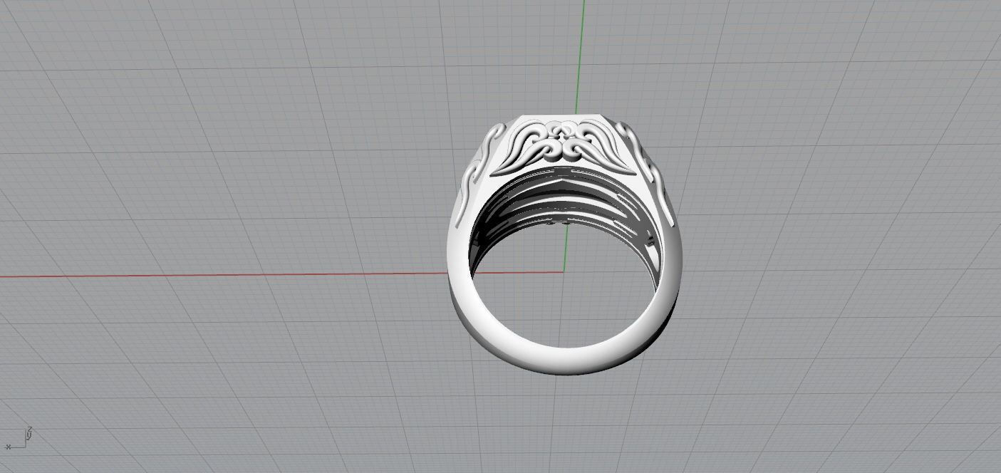 Man ring 3D print model_10