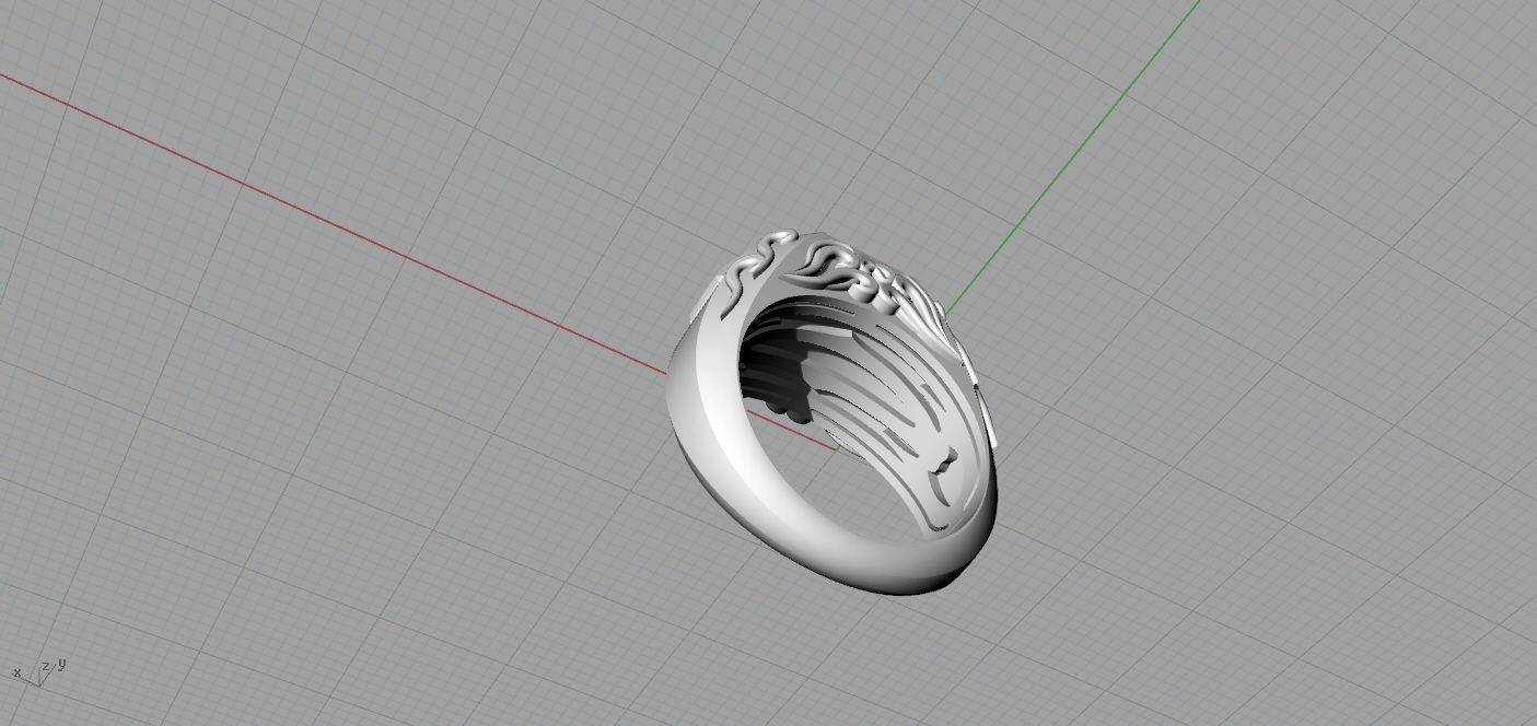 Man ring 3D print model_11