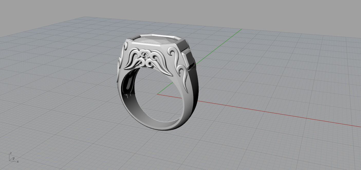 Man ring 3D print model_8