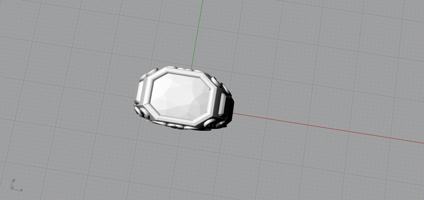 Man ring 3D print model_7