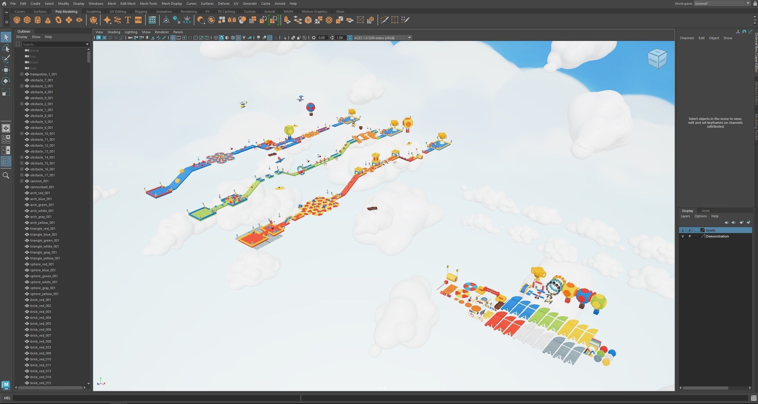 Platformer 7 Constructor Low-poly 3D model_43