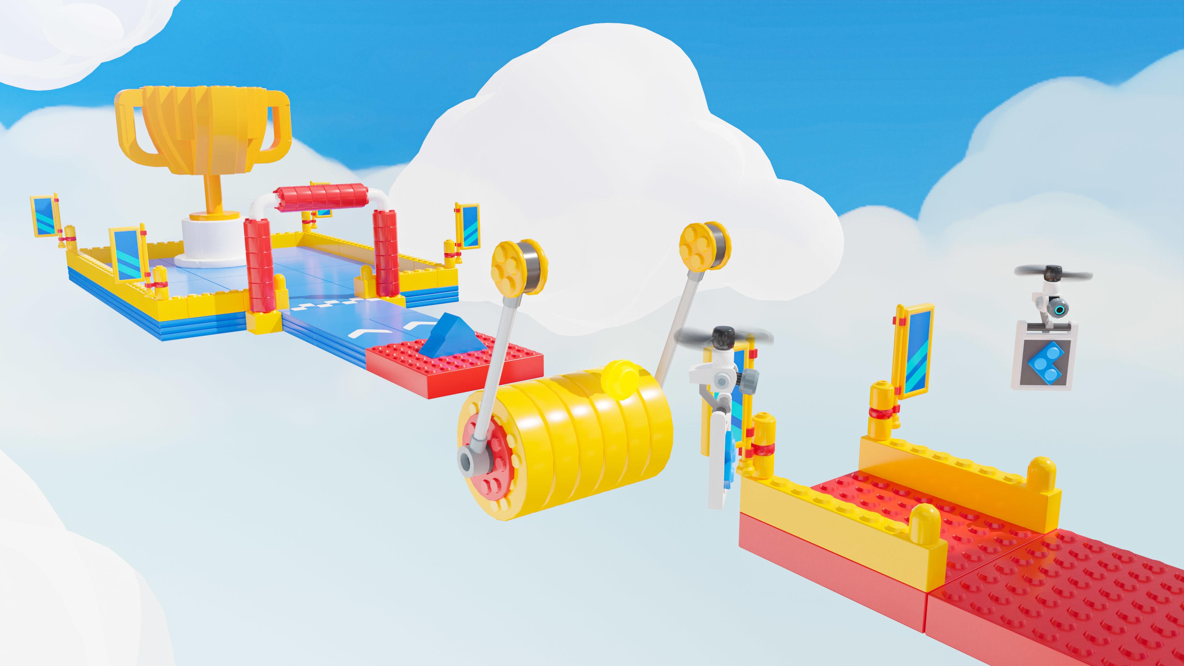 Platformer 7 Constructor Low-poly 3D model_22