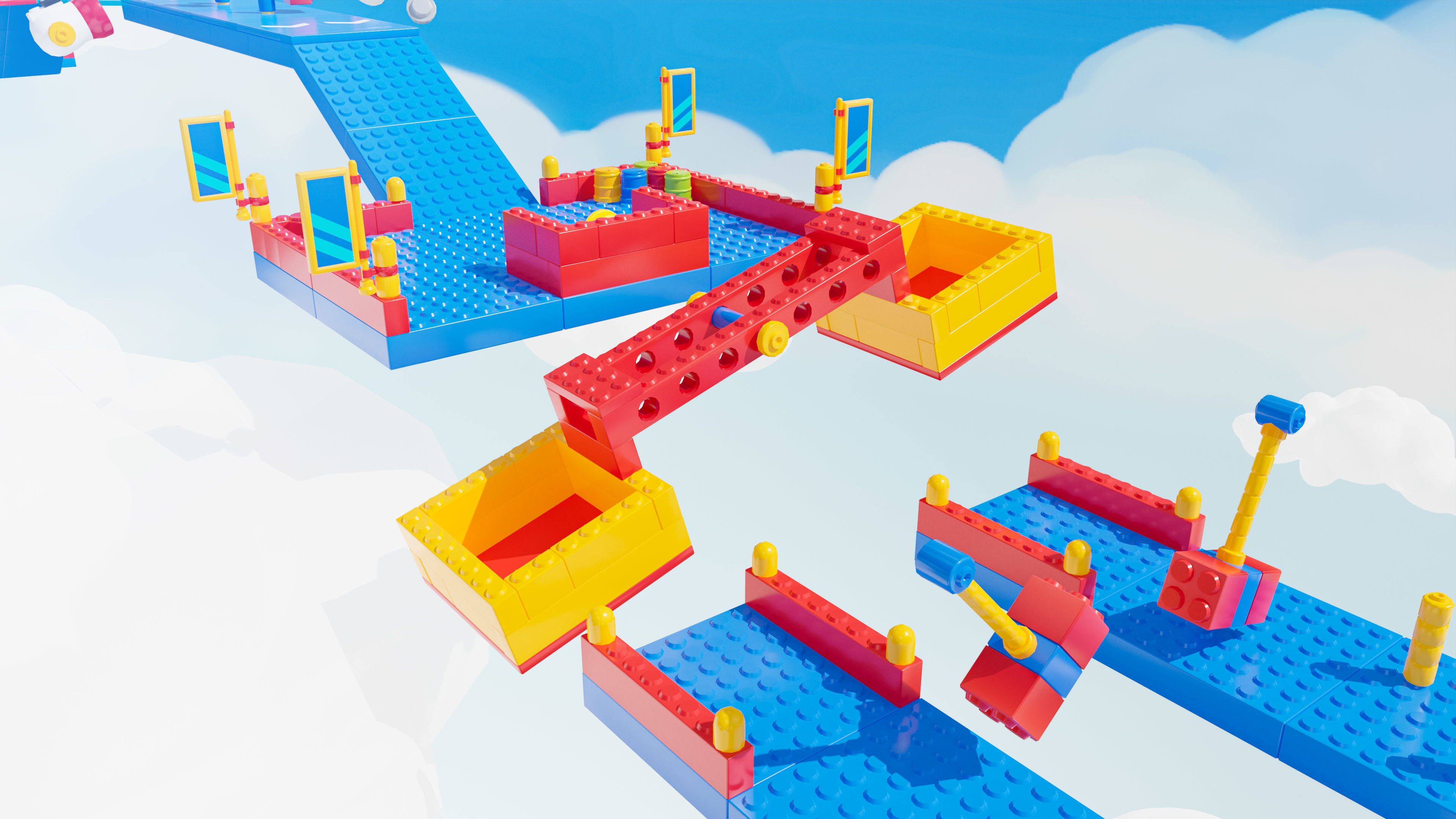 Platformer 7 Constructor Low-poly 3D model_31