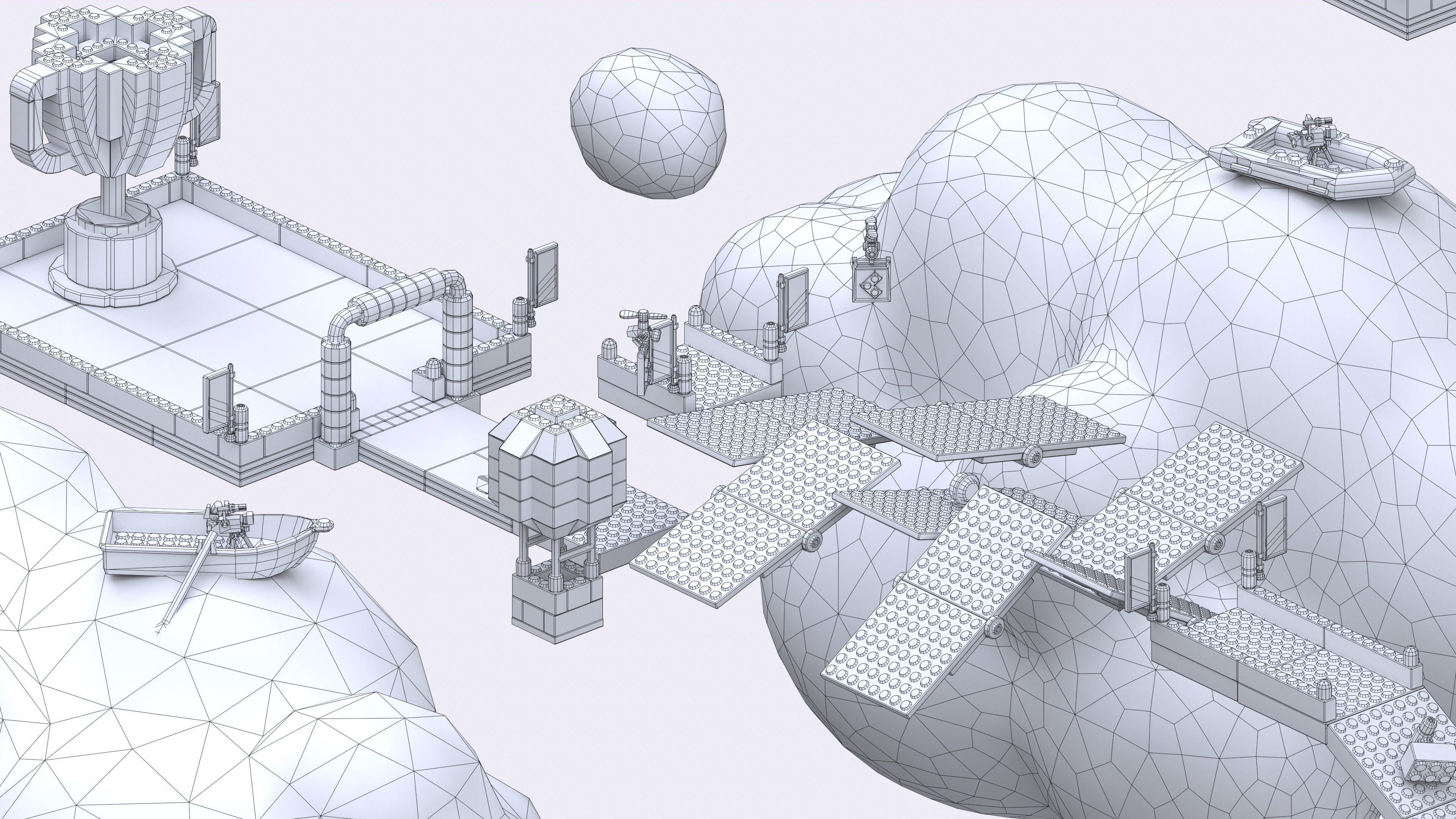 Platformer 7 Constructor Low-poly 3D model_39