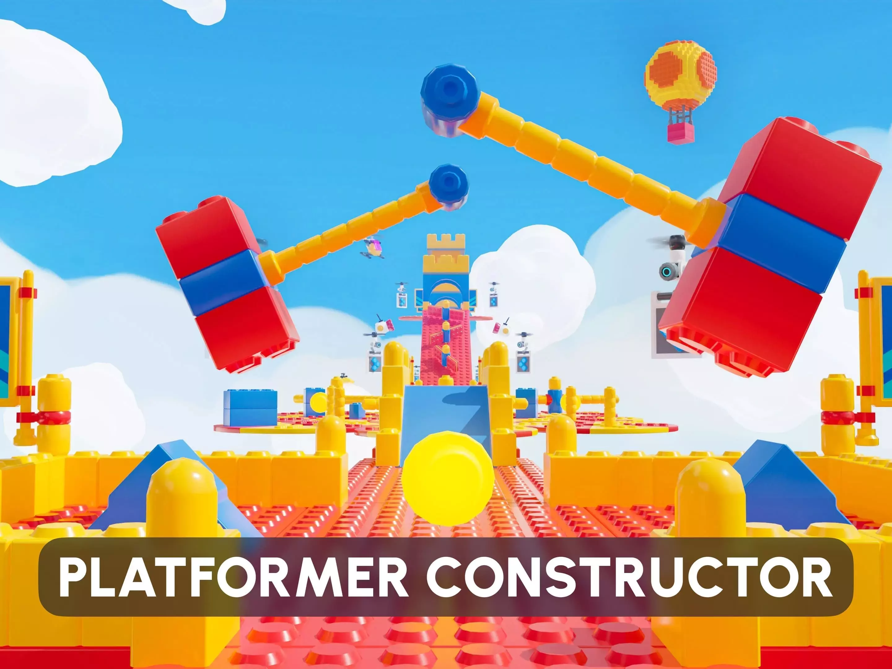Platformer 7 Constructor Low-poly 3D model_0