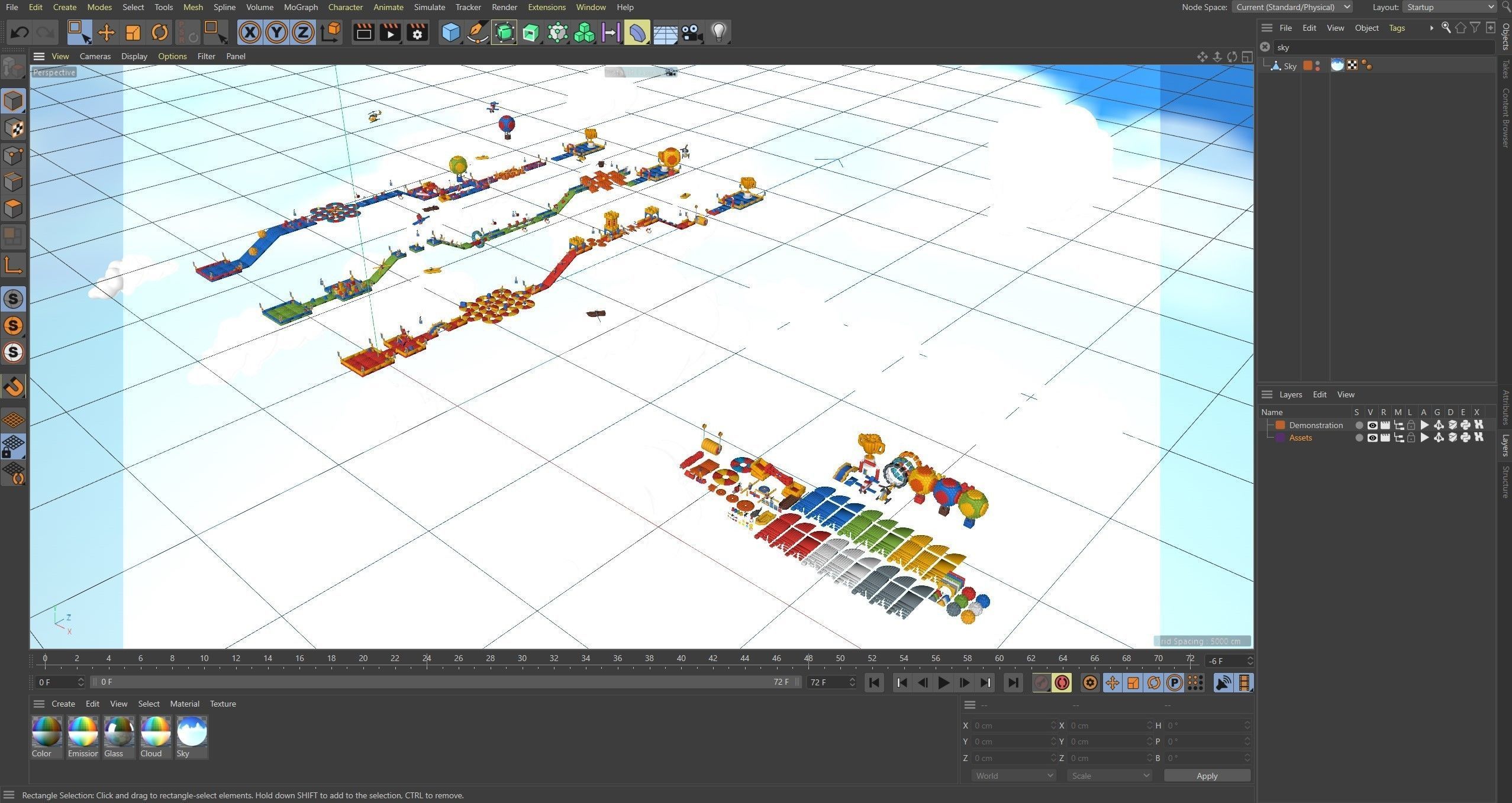 Platformer 7 Constructor Low-poly 3D model_41