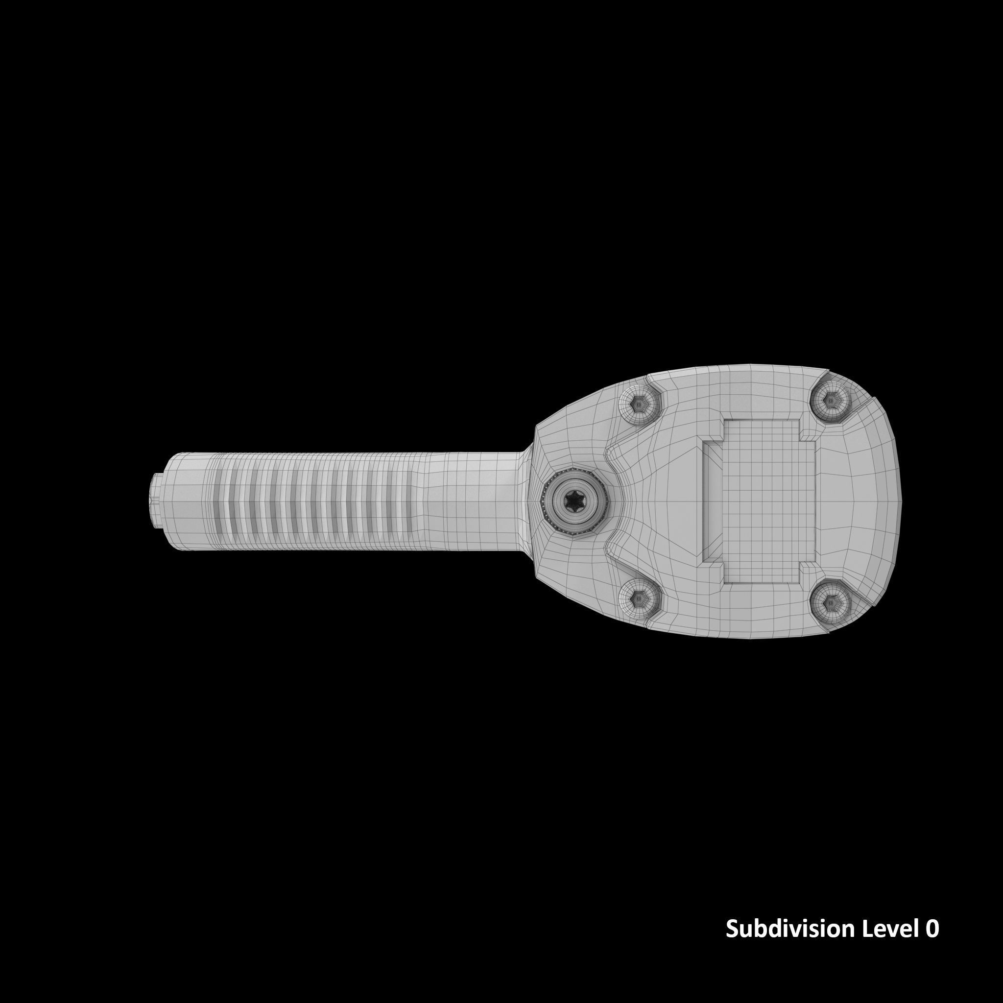 SO Drive Heavy Duty Impact Wrench MG725 Low-poly 3D model_16