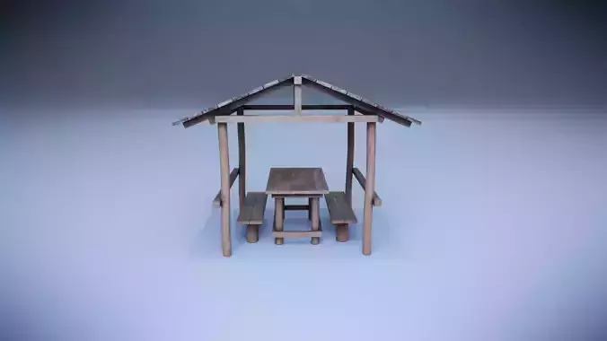 wooden gazebo