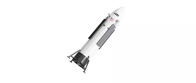 SpaceX Starship HLS Lunar Lander Adjustable Human Landing System 3D print model