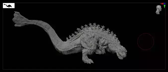 Shin Godzilla 2nd Form 3D print model