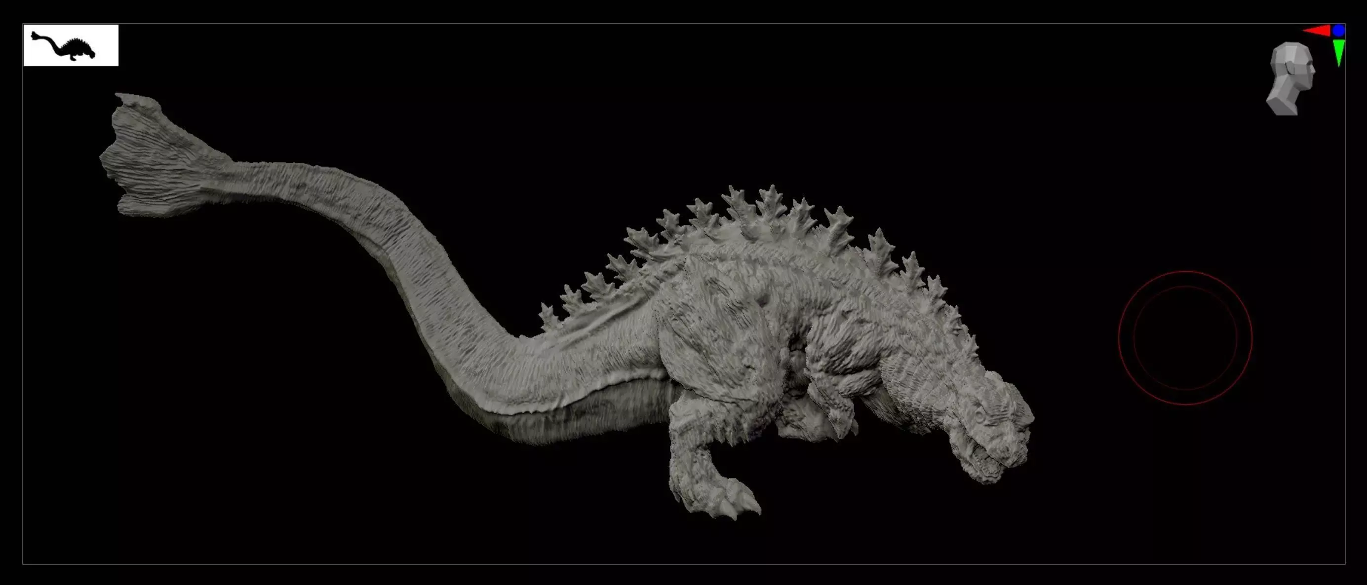 Shin Godzilla 2nd Form 3D print model_0