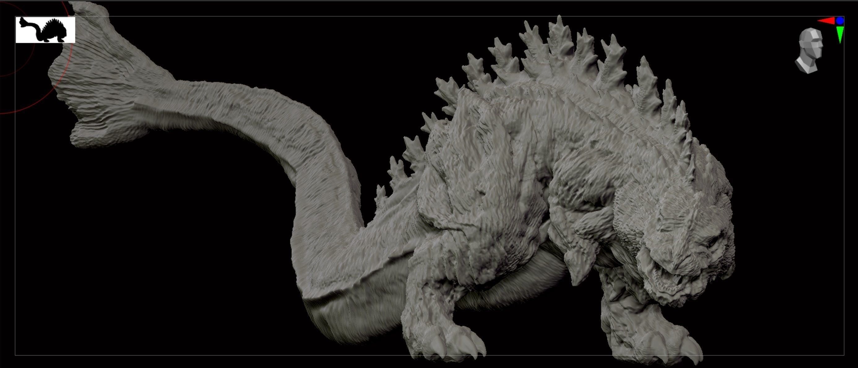 Shin Godzilla 2nd Form 3D print model_2