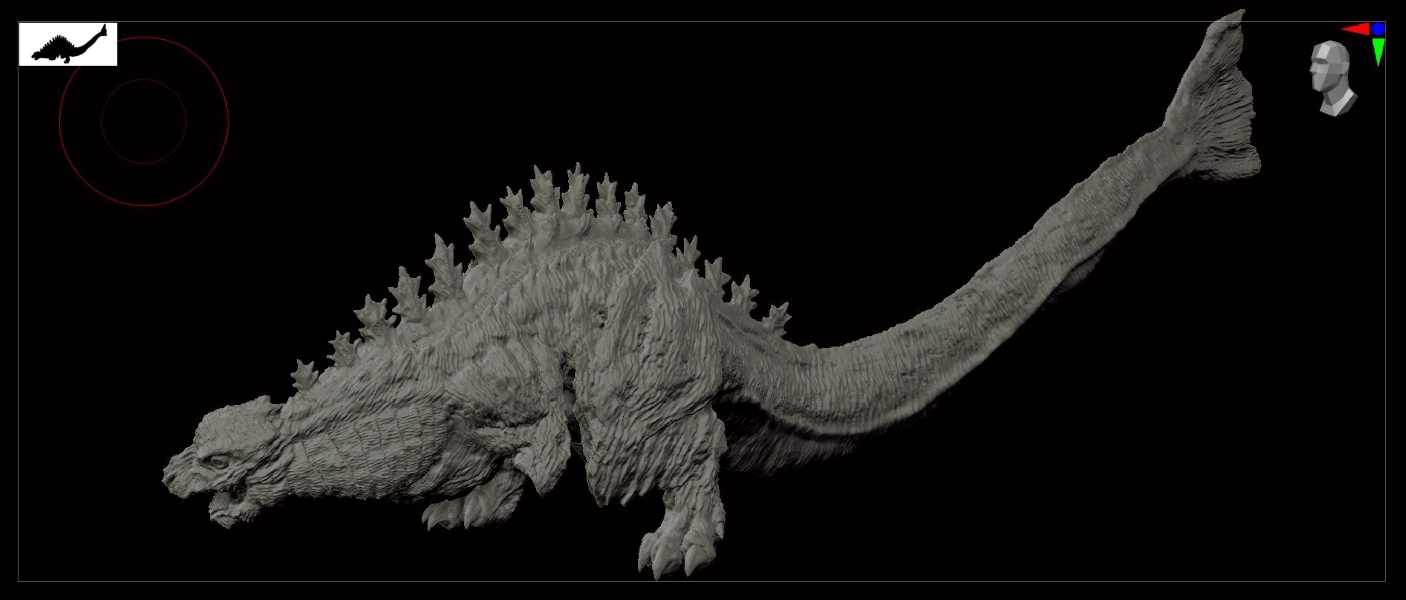 Shin Godzilla 2nd Form 3D print model_1