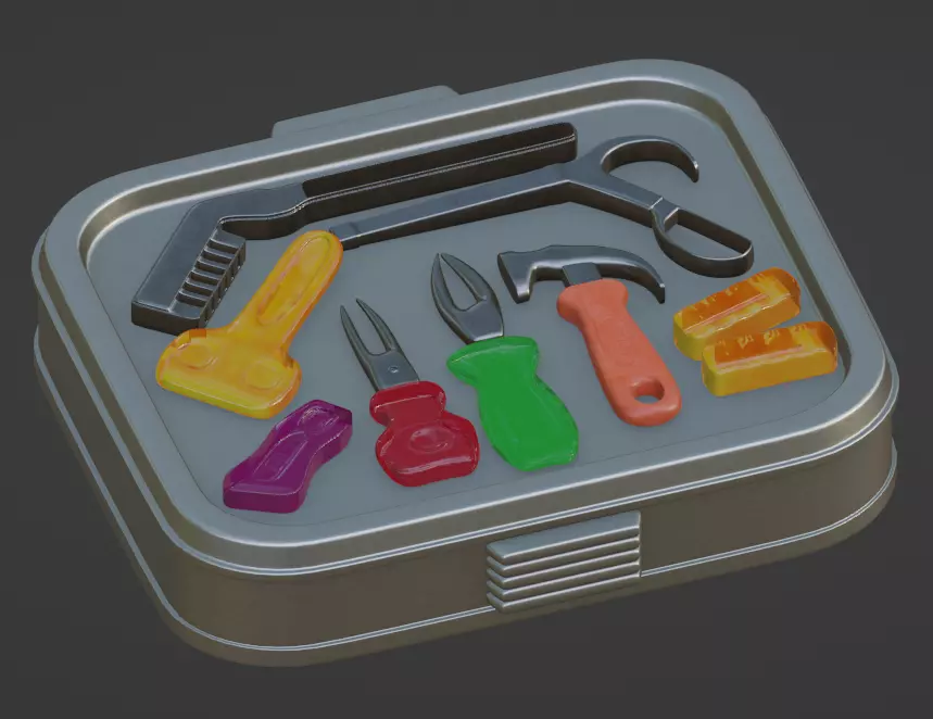 Gummies Gummy Tools Low-poly 3D model