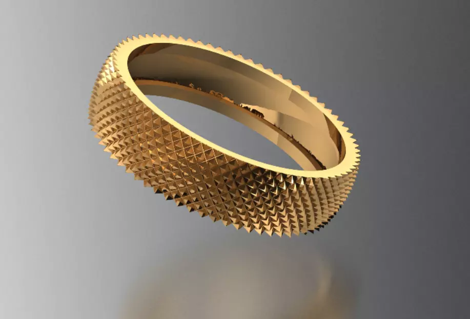 spikes ring 3D print model