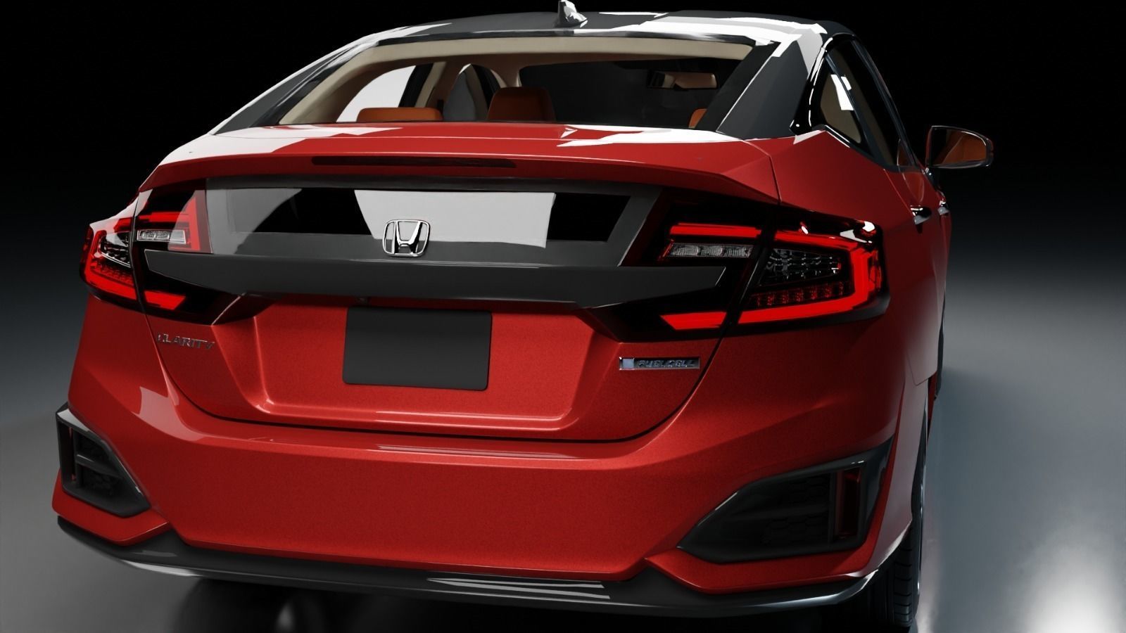 Honda Clarity Low-poly 3D model_6