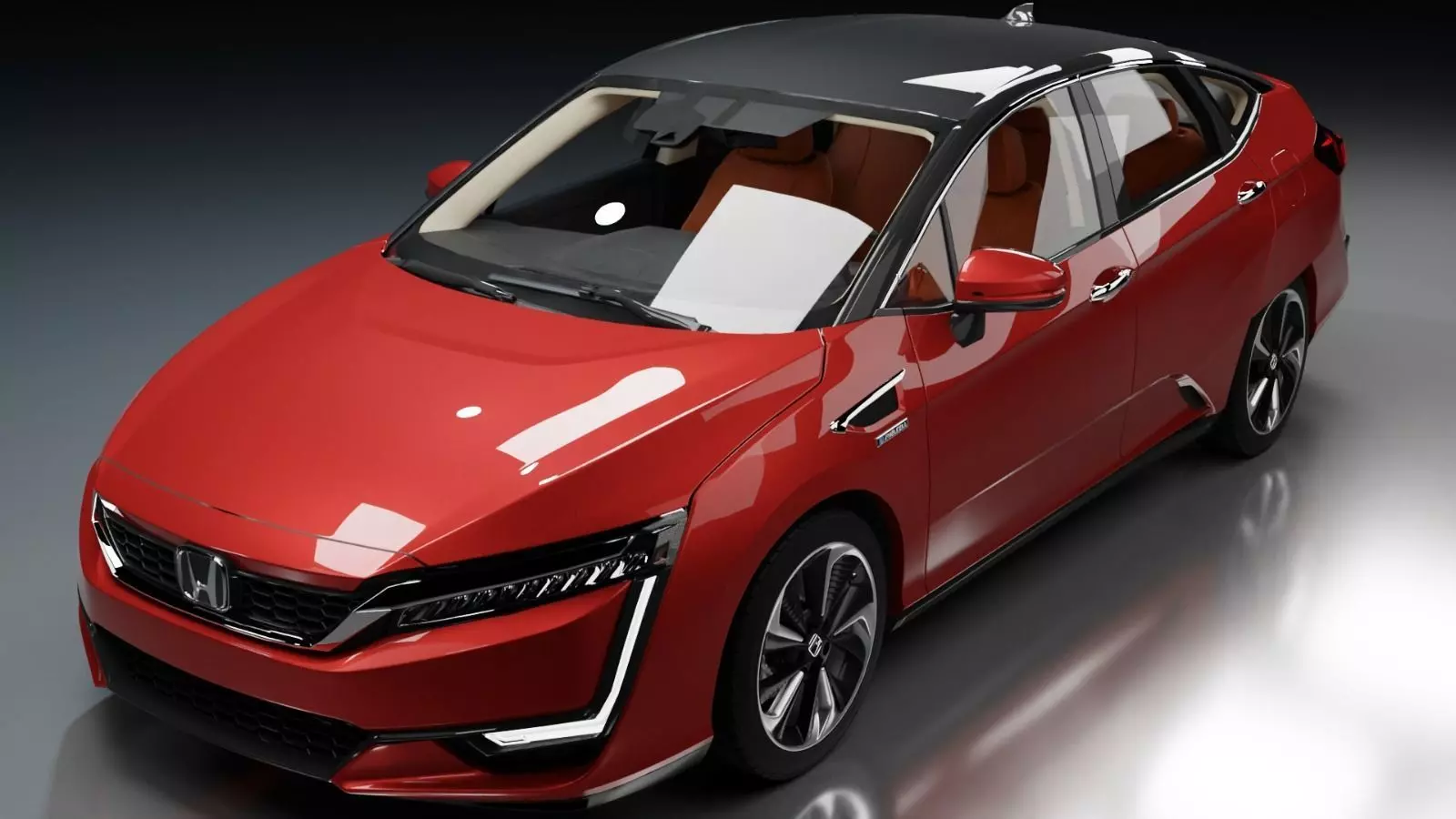 Honda Clarity Low-poly 3D model_0