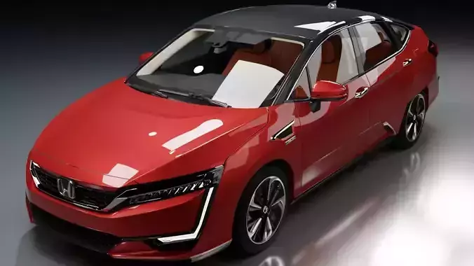 Honda Clarity  Low-poly 3D model