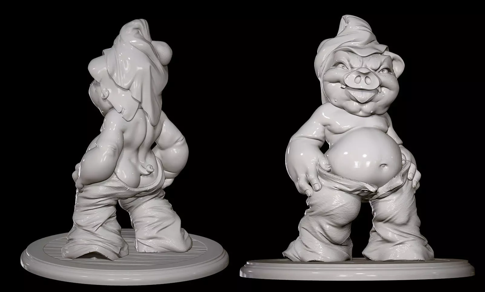 The Vampire Pig - Toy model to print Part 02 Free 3D print model