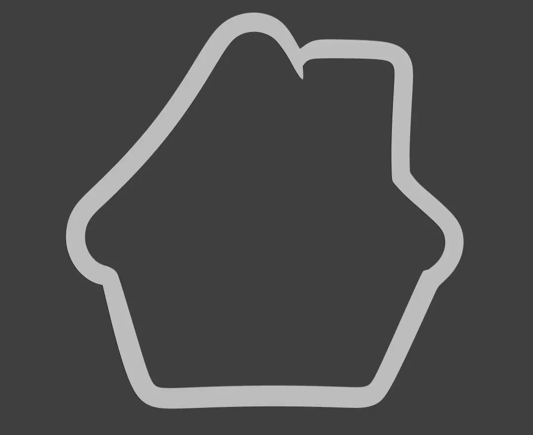 Biscuit Cutter - House Shape Free 3D print model