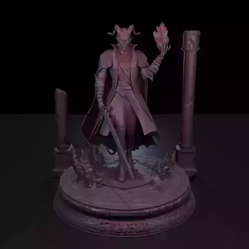 Dungeons and Dragons Tiefling Sorcerer Collectible Figure 3D print model