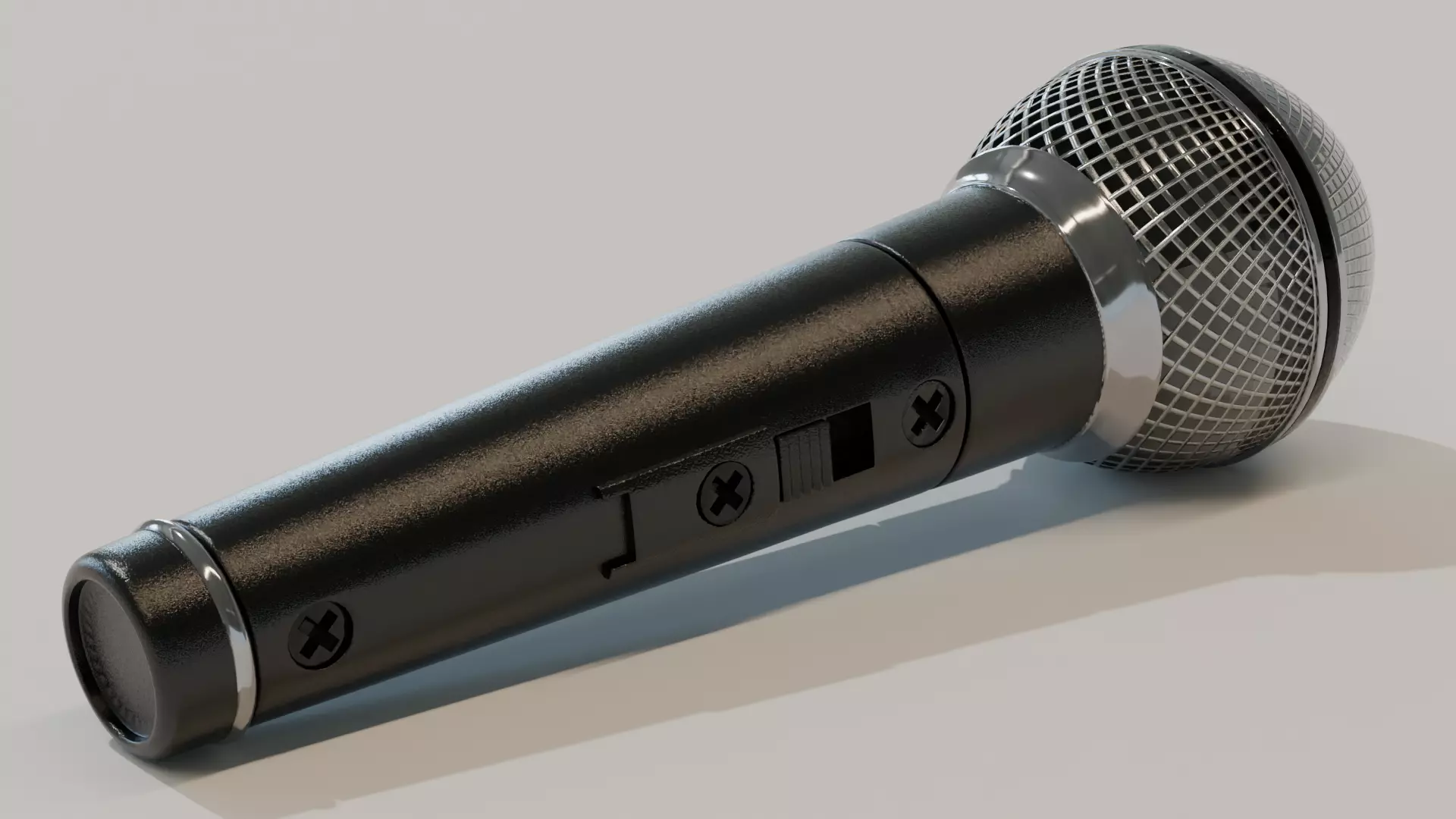 Game-Ready Microphone Low-poly 3D model_0