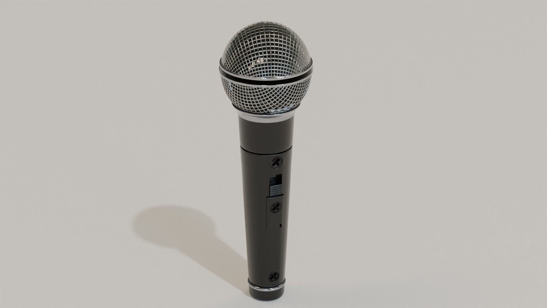 Game-Ready Microphone Low-poly 3D model_1