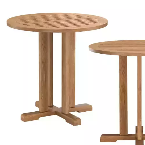 Veranda Bistro Teak round table 3D model