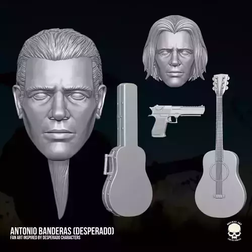 El Mariachi Antonio Banderas 3D printable For Action Figures